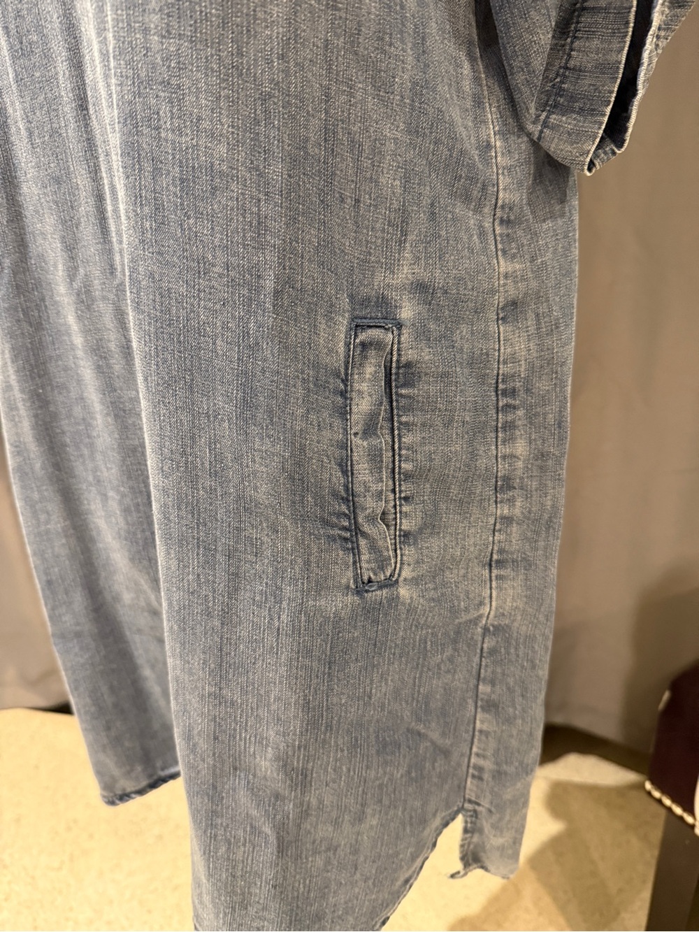 Lightwash Denim Tunic Dress - Picture 10 of 10